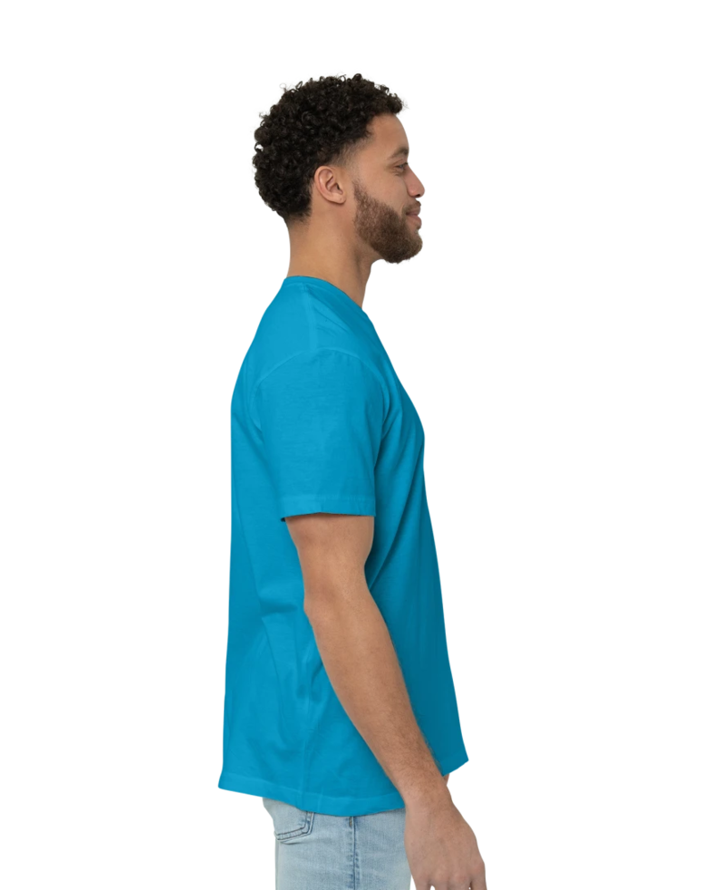 Image of a model wearing a 2001 American Apparel Fine Jersey Tee